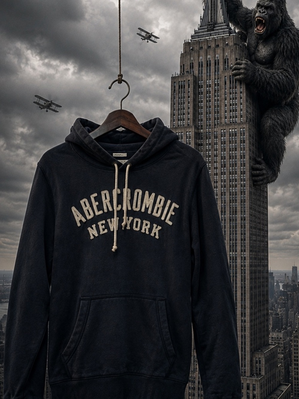 Abercrombie & Fitch heavy cotton-blend muscle hoodie - a classic in A1 condition